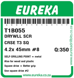 T1B055 - Drywall Screw T3 -T1B055_Label_T